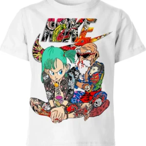 Bulma Shirt, Master Roshi Shirt, Dragon Ball Shirt, Anime Shirt