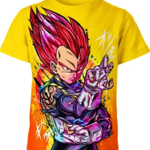 Vegeta Shirt, Super Saiyan God Shirt, Dragon Ball Shirt, Anime Shirt