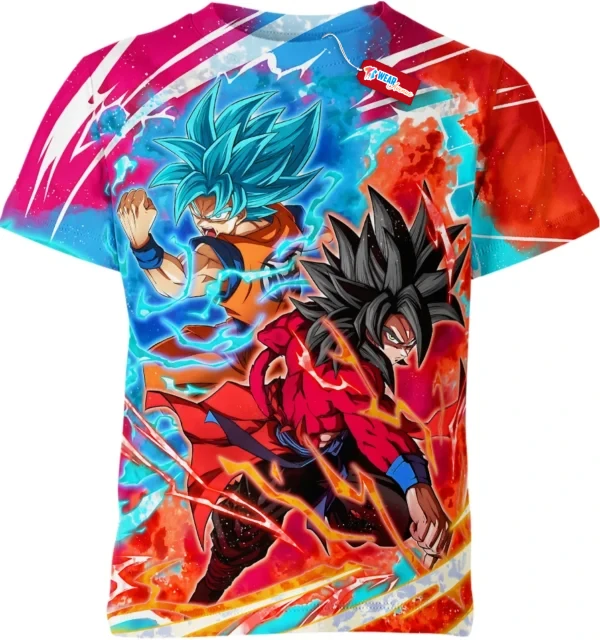 Goku Shirt, Dragon Ball Shirt, Super Saiyan 4 Shirt, Super Saiyan Blue Shirt