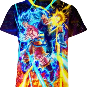 Goku Shirt, Vegeta Shirt, Dragon Ball Shirt, Anime Shirt, Super Saiyan Blue Shirt