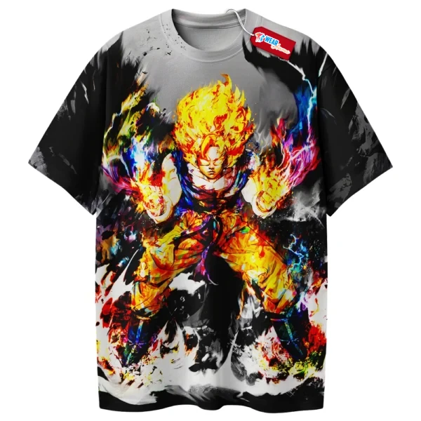 Anime Shirt, Dragon Ball Shirt, GoKu Shirt, Super Saiyan Shirt